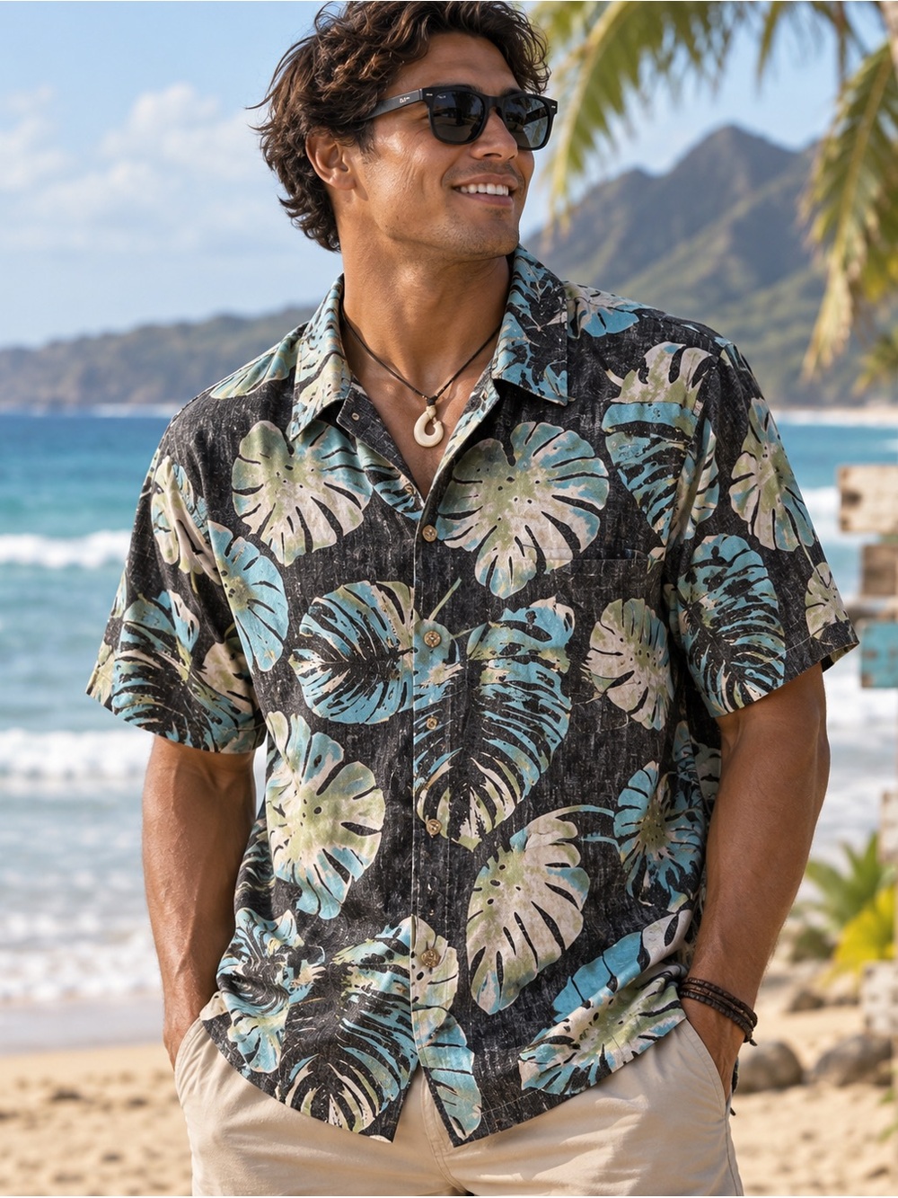 Cooke Street Honolulu Hawaiian Shirt Men's 2XL Made in Hawaii Tropical Aloha